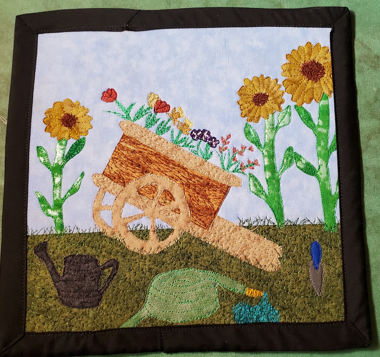 Garden Thread Painting