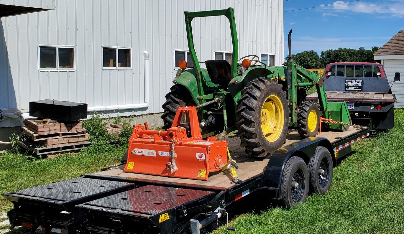 Tractor with Tiller